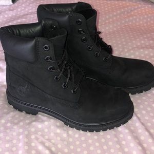 Black Suede Timberlands- Size 8